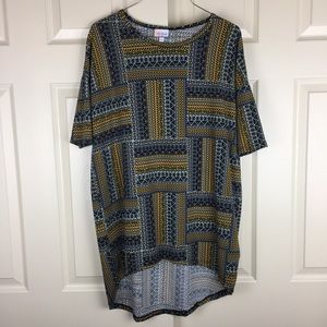 LuLaRoe Irma Abstract Print Tunic Tee